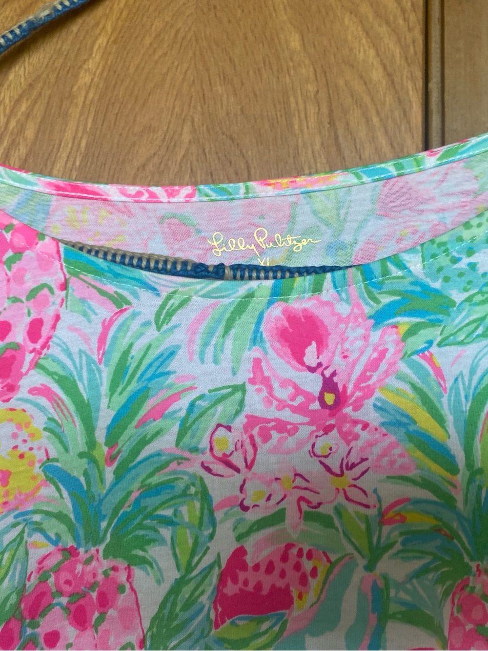 Lilly Pulitzer Pink, Green & Yellow Tropical Midi Dress - Picture 2 of 2